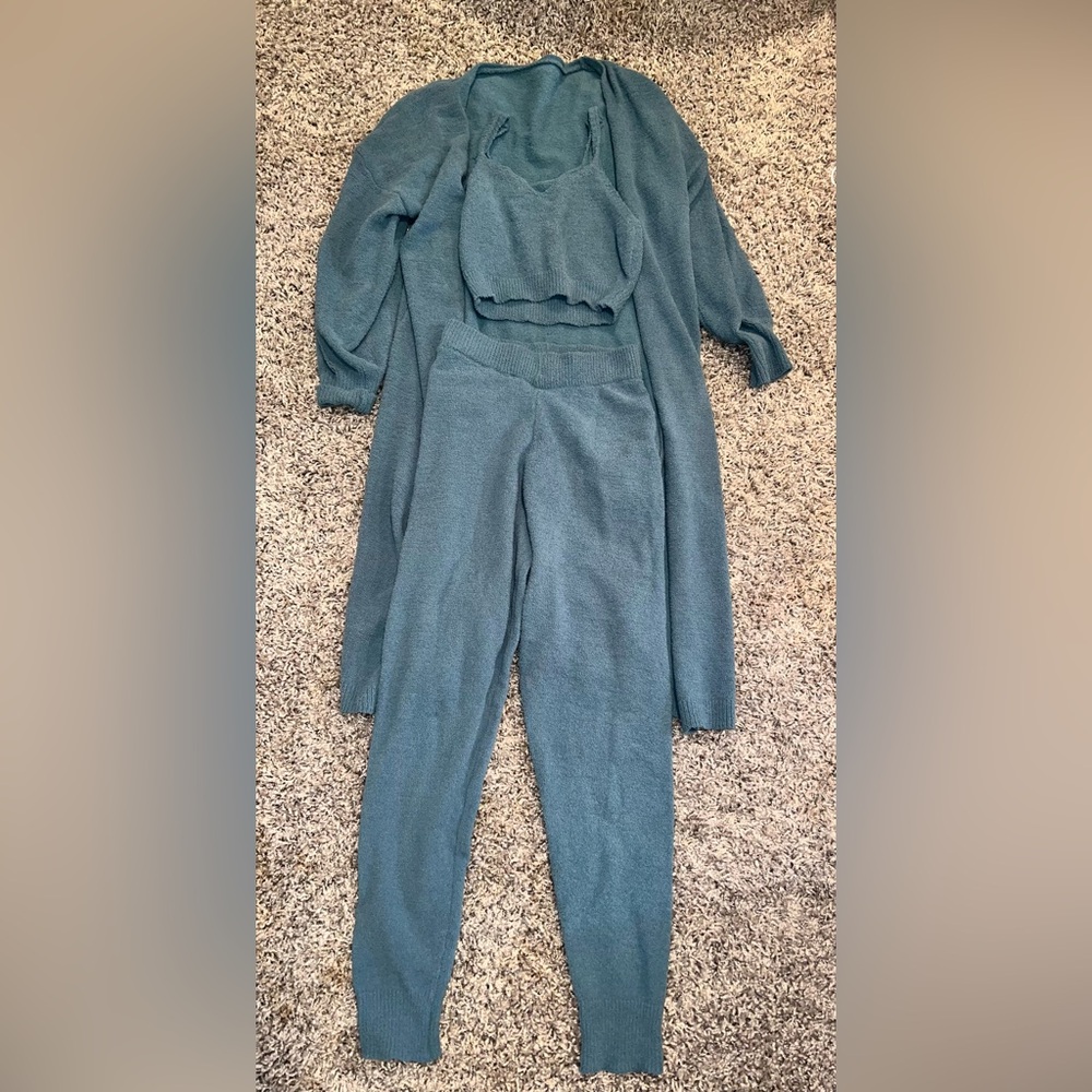 Blue 3 piece sweat set